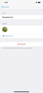 Listy - share lists screenshot #2 for iPhone
