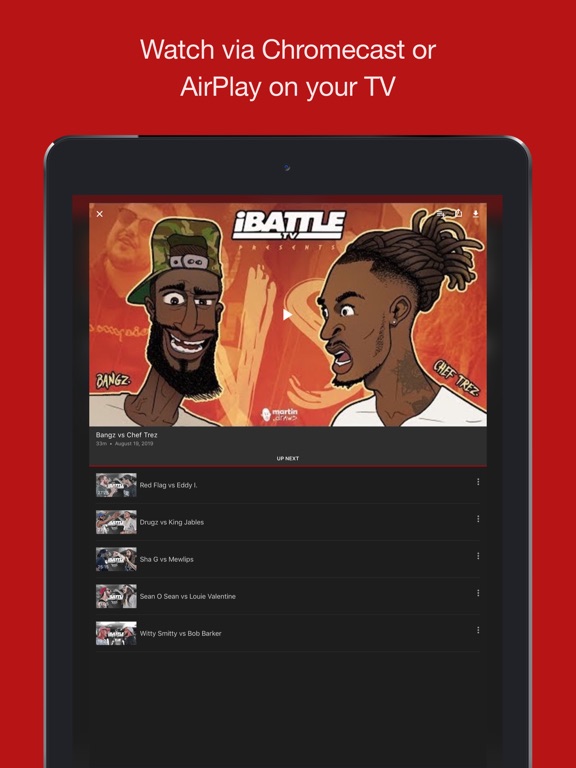 iBattleTV iPad screenshot 5 - Entertainment app