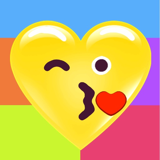 Heart Face Multicolor Stickers icon