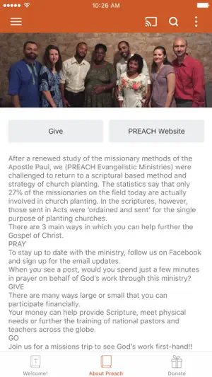 PREACH Evangelistic Ministries screenshot 3