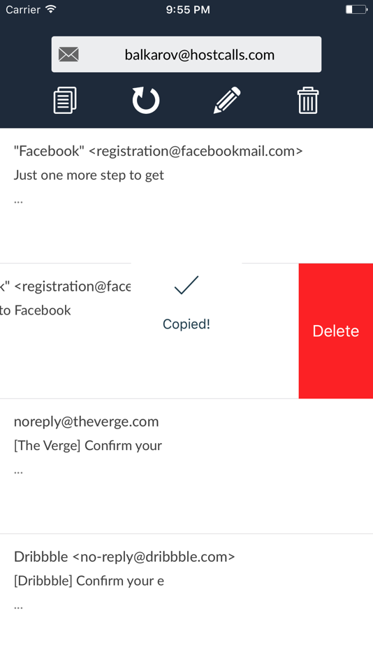 #5. Temp Mail - anonymous email (iOS) 由: Ruslan Balkarov