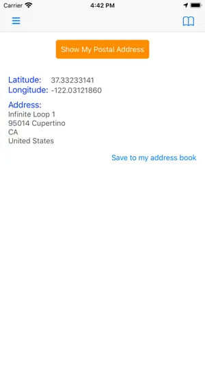 Show My Postal Address screenshot 1