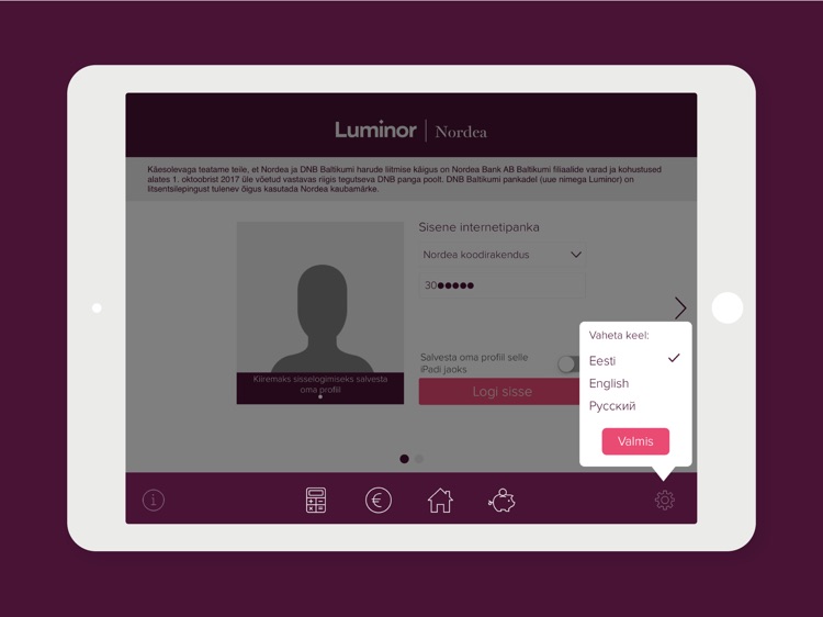 Luminor Eesti for iPad