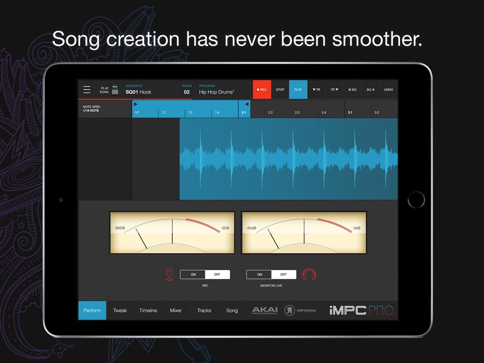 #4. iMPC Pro 2 (iOS) By: Akai Professional