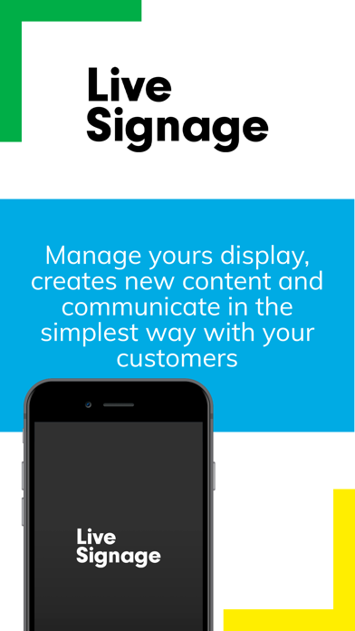 Live Signage app screenshot