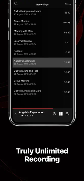 TapeACall Pro : capture d’écran 2 sur 7