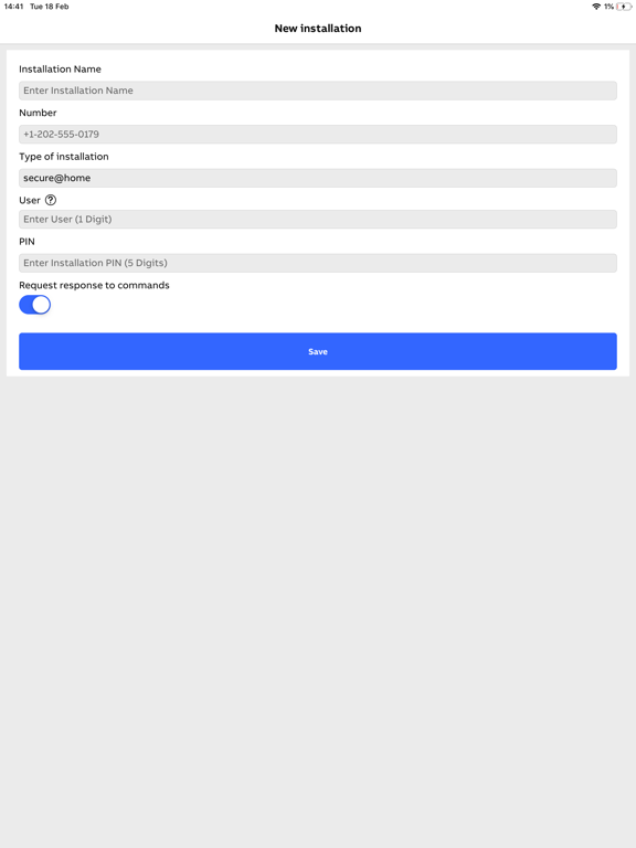 secure@home iPad screenshot