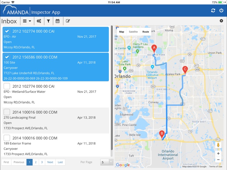 Amanda Inspector App