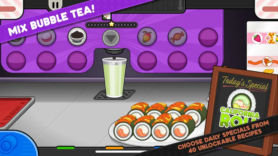 Captura de pantalla de Papa's Sushiria To Go! en iPhone 5