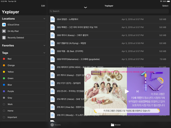 Yxplayer iPad app afbeelding 7