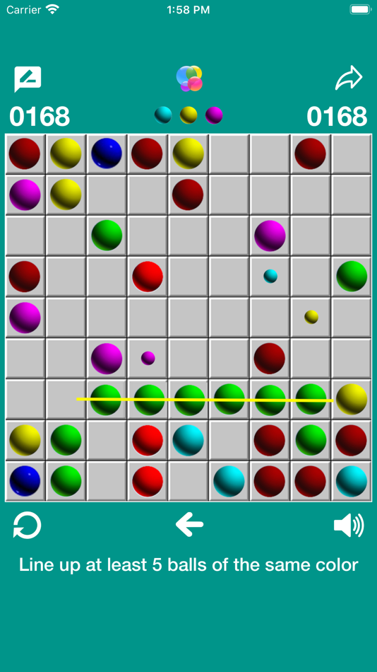 #1. Line 98 - Line up 5 balls (iOS) 由: Diep Duong