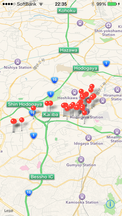Screenshot #1 pour Hodogaya history walking map