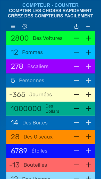 Screenshot #1 pour Compteur - Tally Counter App