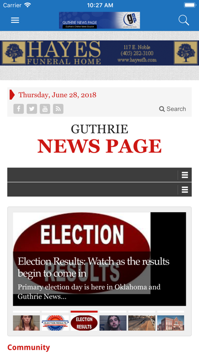 Guthrie News Page Screenshot 1 - AppWisp.com Guthrie News Page Screenshot 1 - AppWisp.com