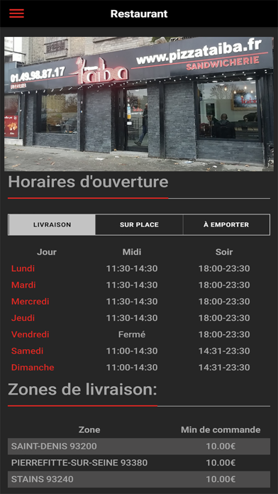 Pizza Taiba Saint Denis Screenshot