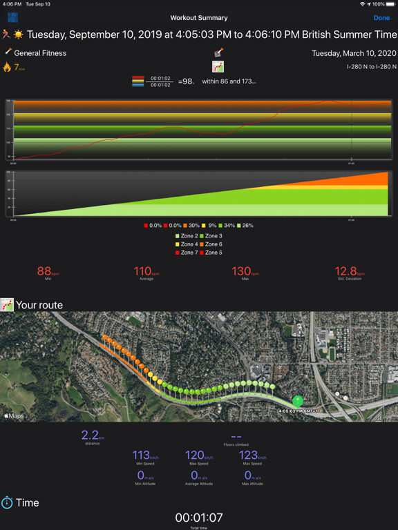 Cardio Zones. iPad screenshot 4 - Health & Fitness app