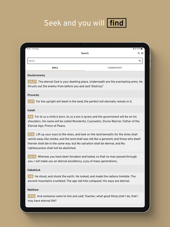 Bible Companion: No ads iPad screenshot 7 - Education app
