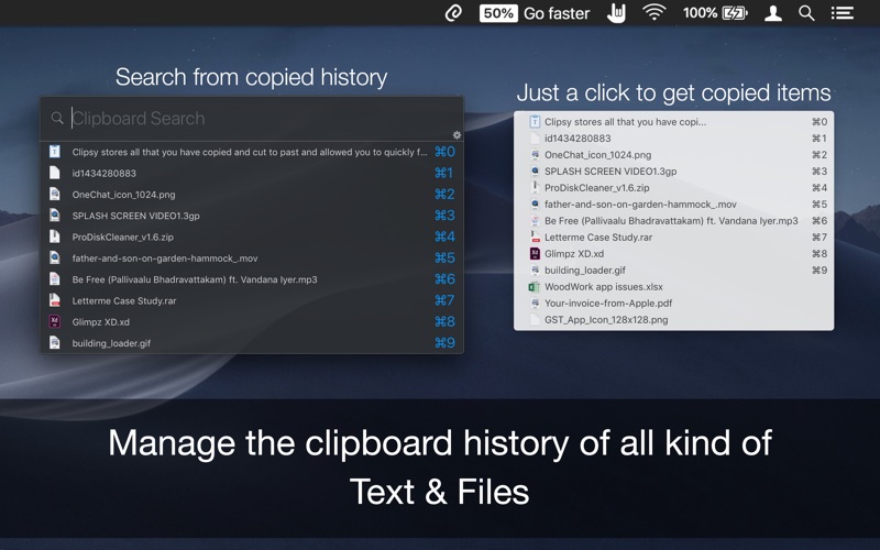 Screenshot #2 pour Clipboard History : Clipsy