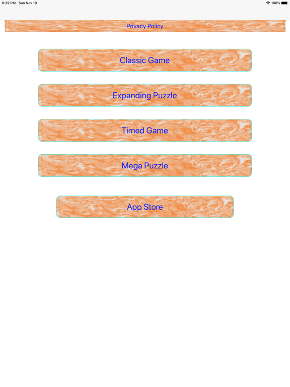 Expanding crossword puzzle