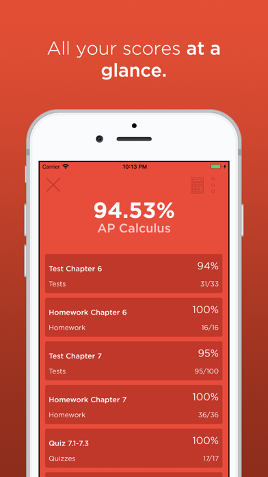 Grades - View your scores screenshot 2