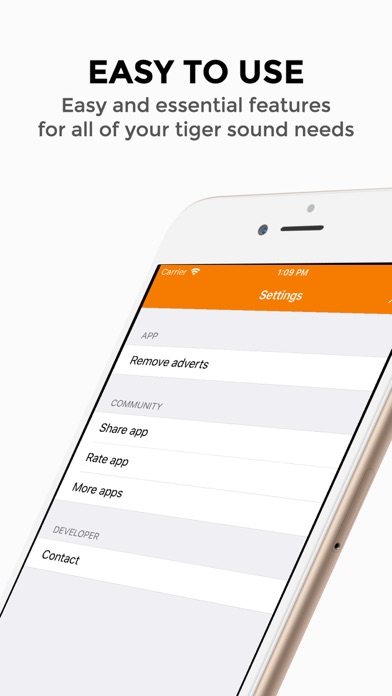 Growl - Tiger Sounds iPhone screenshot 5 - Entertainment app