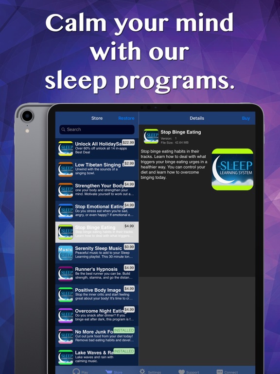 Deep Sleep - Sleep Learning iPad screenshot 4 - Health & Fitness app