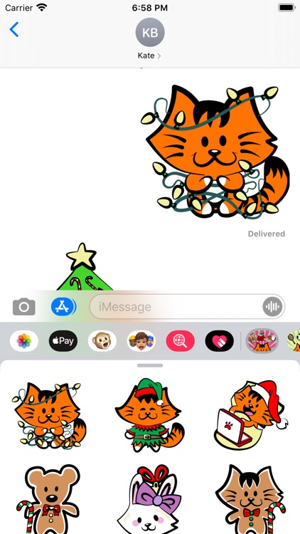 Kikimoji Christmas Love screenshot-3