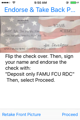 FAMU FCU Mobile Deposit screenshot 3