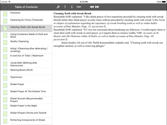 iTaqwa for iPad iPad screenshot 4 - Reference app