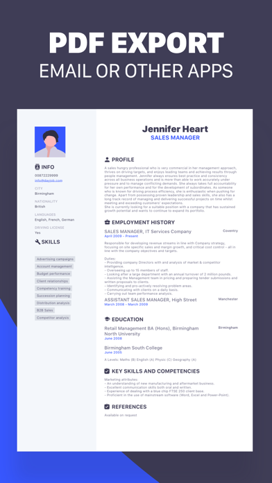 Resume Maker | Intelligent CV Screenshot