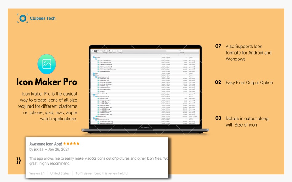 #4. Icon Maker Pro (macOS) 由: CluBees Tech