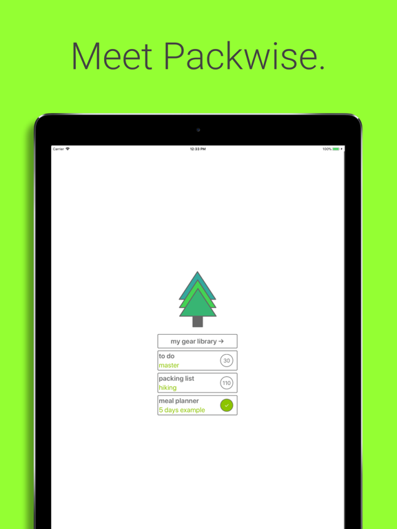 Screenshot #1 for Packwise
