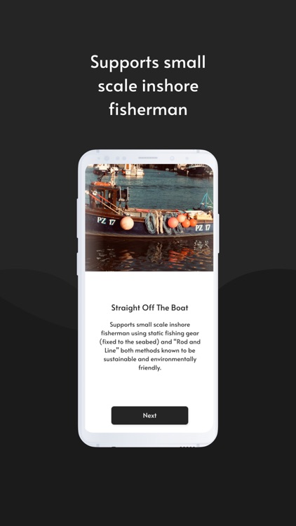 Straight off the boat