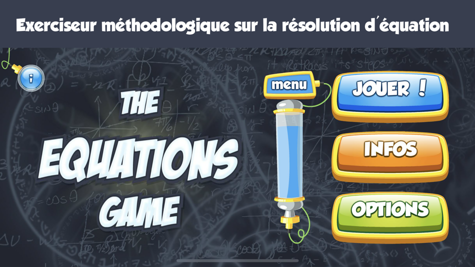 #1. The Equations Game (iOS) 由: Christophe Auclair