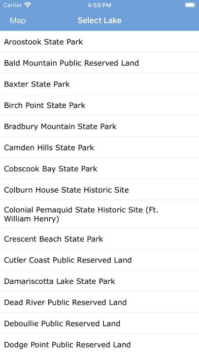 Screenshot #3 pour Maine State Parks map!