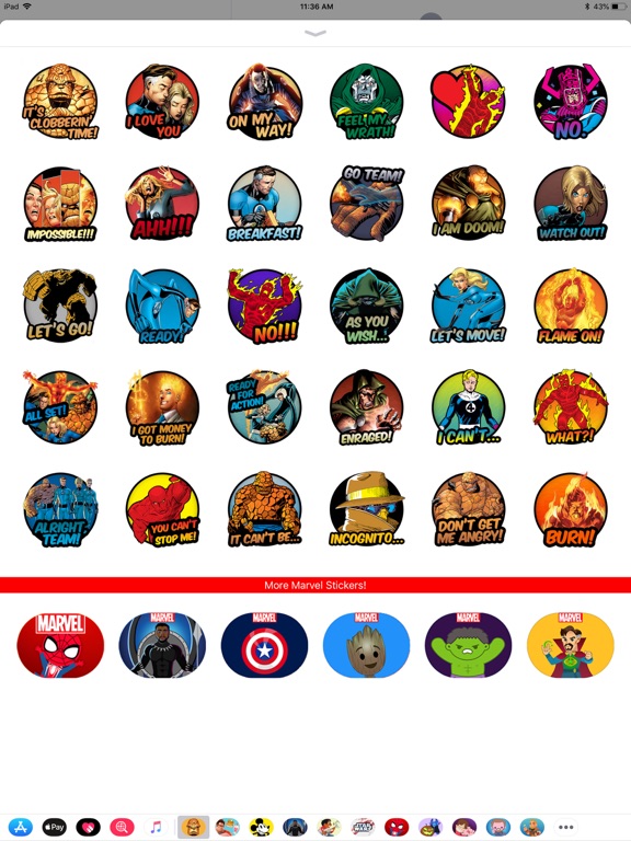Screenshot #4 pour Fantastic Four Stickers