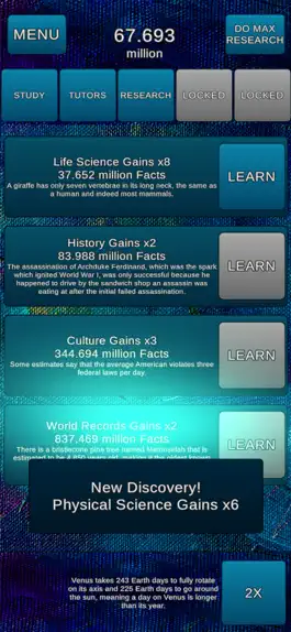 Game screenshot Factoid - Idle Learning hack