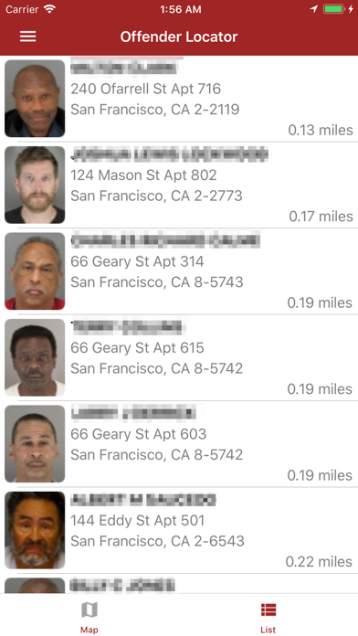Offender Locator Screenshot