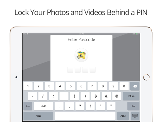 SV - Private Photo Vault PRO iPad app afbeelding 1