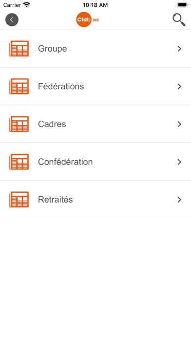 CFDT ENGIE Screenshot