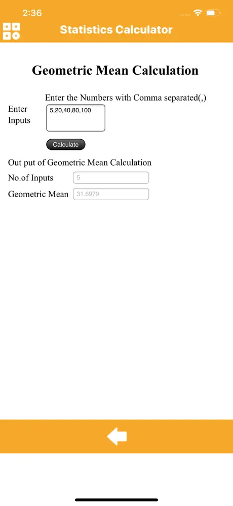 Calculator Of Statistics