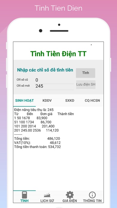Screenshot #2 pour Tinh Tien Dien 2019