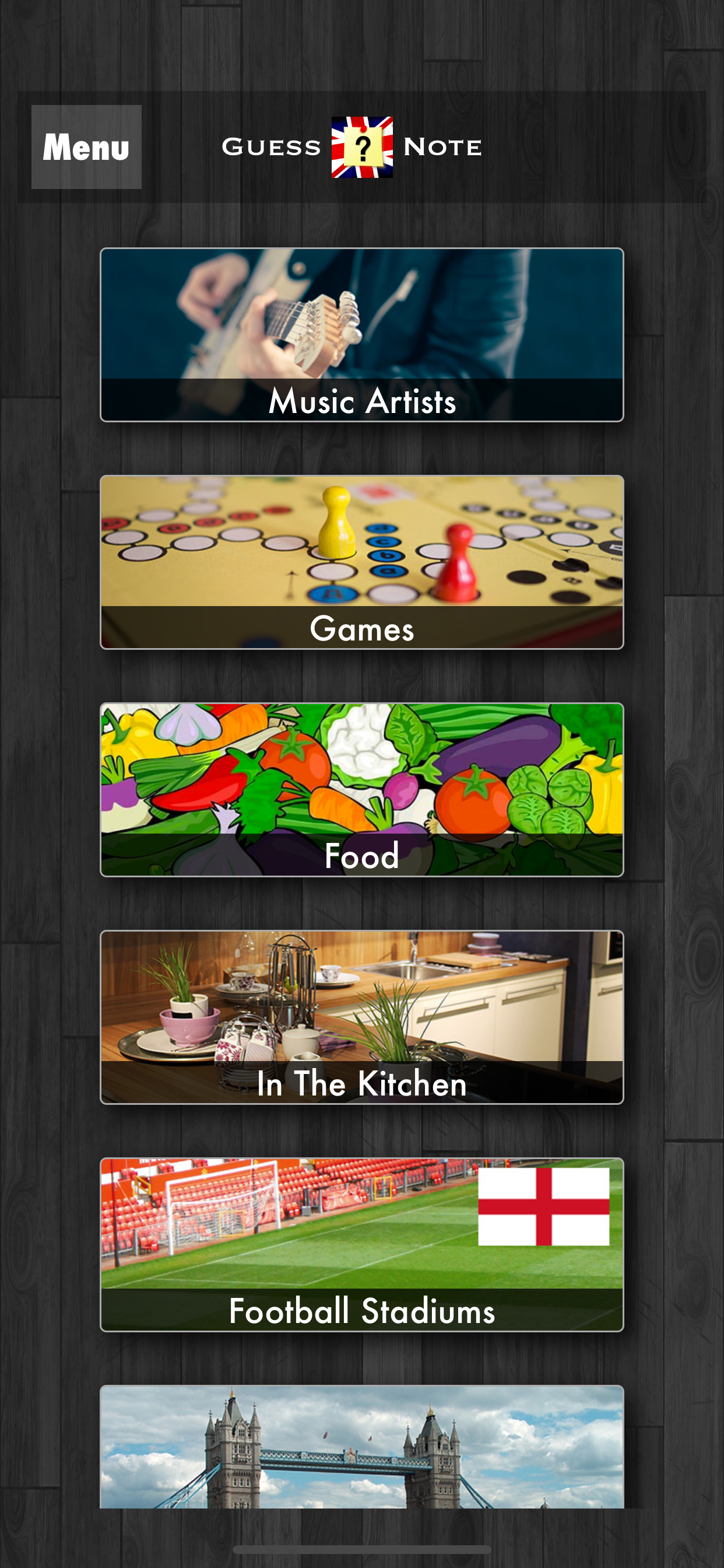 GuessNote - UK Edition