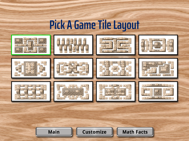 ‎Math Facts Mahjong Game Screenshot