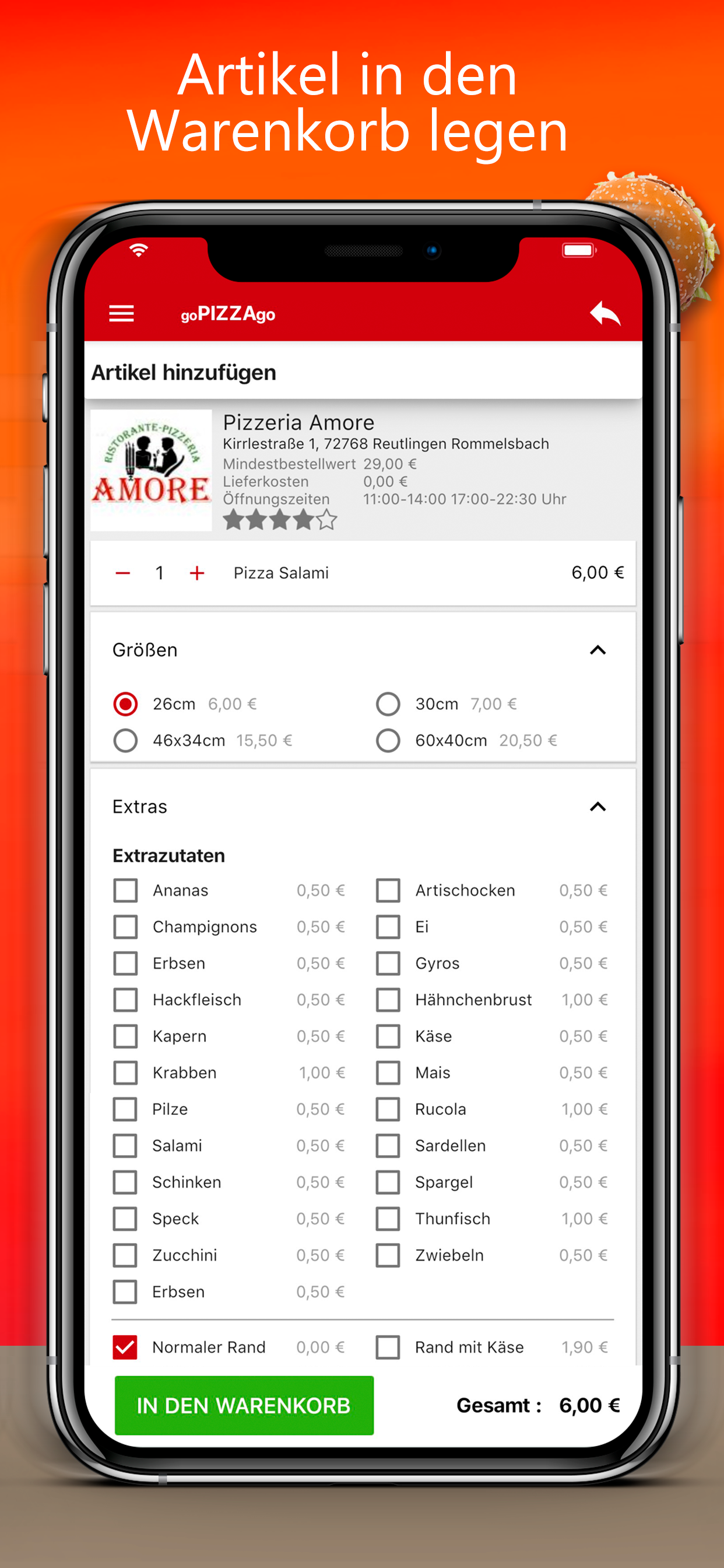 goPIZZAgo - Essen bestellen
