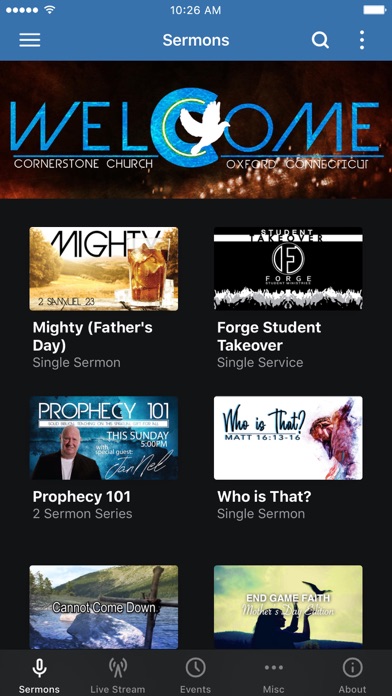 Cornerstone Church Oxford Screenshot