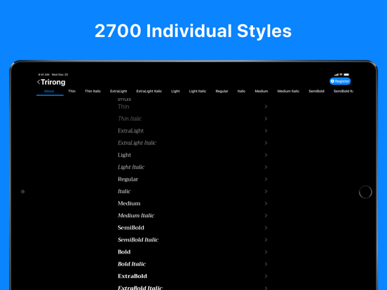 Screenshot #5 pour Open Face - Register Fonts
