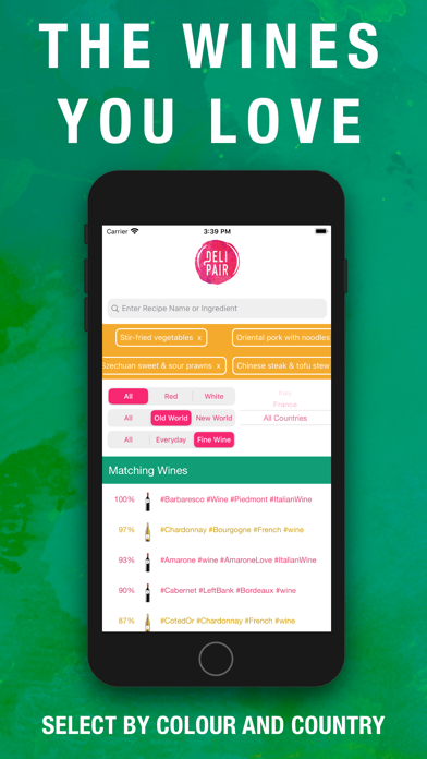 Delipair - Food and Wine Screenshot