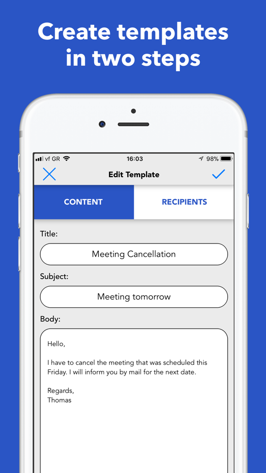 #2. Email Templates (iOS) 由: Thomas Tsopanakis
