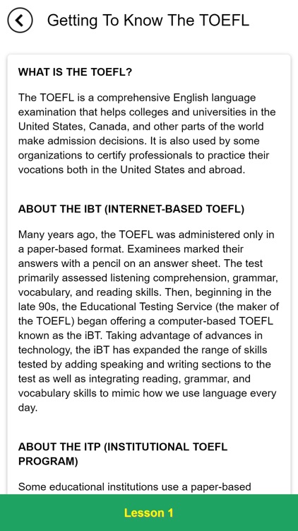 Essential Words for the TOEFL